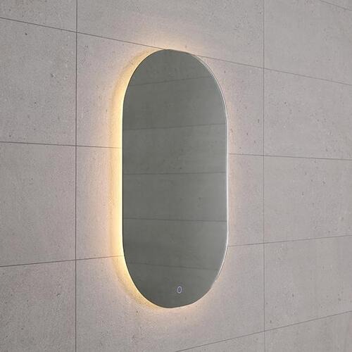 LED 간접 조명 - 노프레임 직타원 거울 500*800