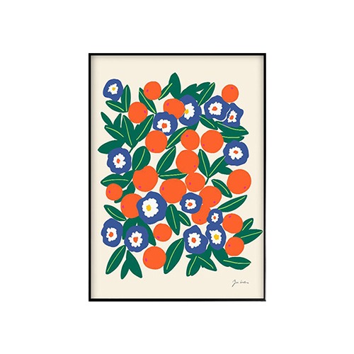 PSTR - 오렌지 &amp; 꽃 Oranges &amp; Flowers (30x40)